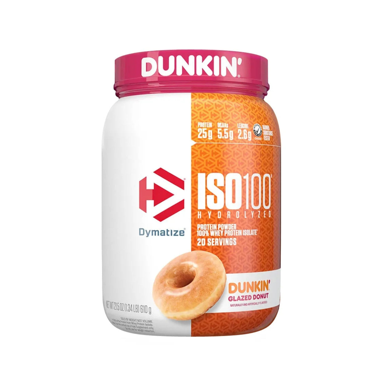 Proteina Dymatize Iso 100 Dunkin 610 Gr