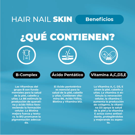 Gomitas Biotina Hair Nails & Skin 60 Unidades