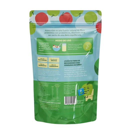 Azana Prebiotic Kids - Fibra De Manzana Cascara Foods 154g