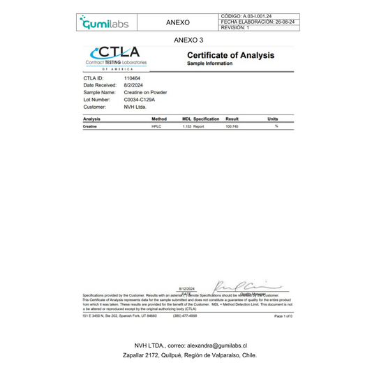 Creatine 100% Pure Monohydrate 1kg - Foodtech