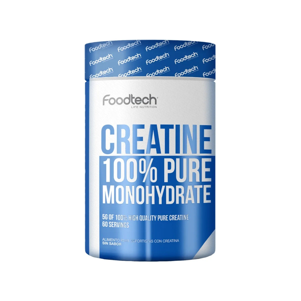 Creatina 100% Monohidratada - 300g - Foodtech Sabor Sin Sabor
