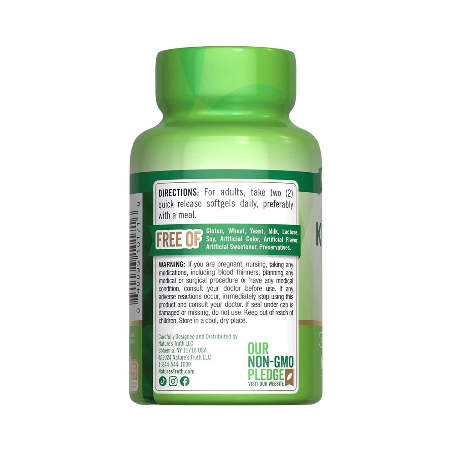 Krill Oil Omega 3 2000mg 60 Capsulas Blandas Nature's Truth
