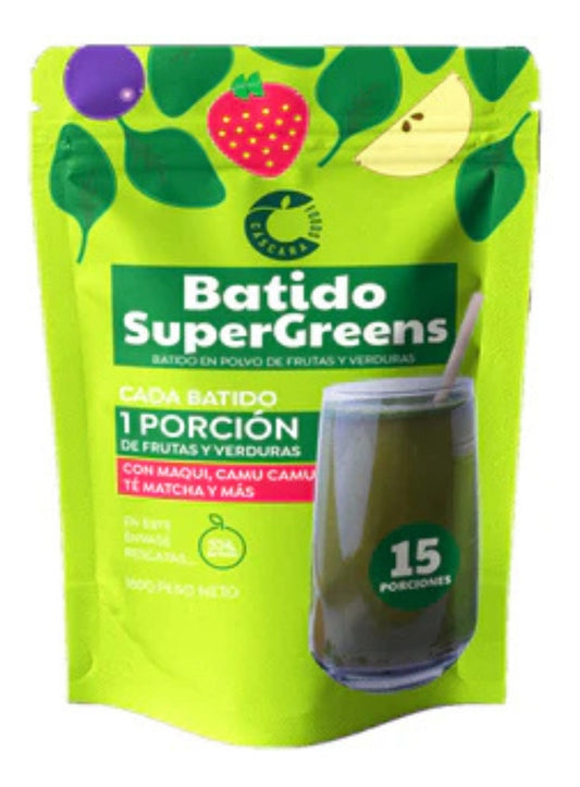 Cascara Foods Batido Supergreens Frutas Y Verduras 180g