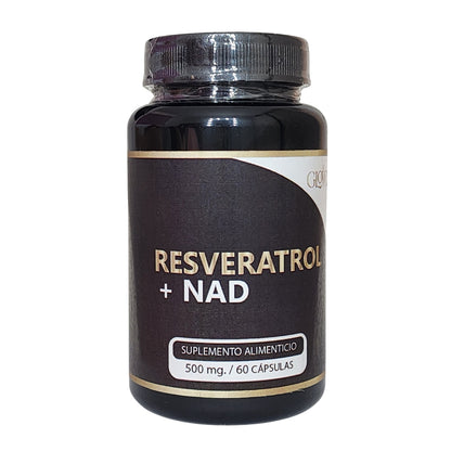 Resveratrol + Nad 500 Mg 60 Capsulas
