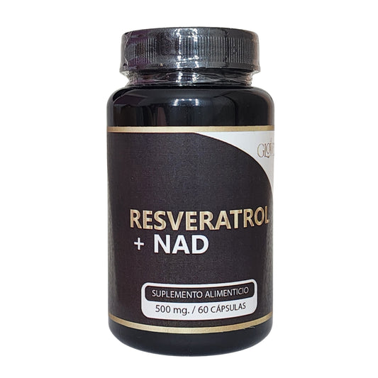 Resveratrol + Nad 500 Mg 60 Capsulas