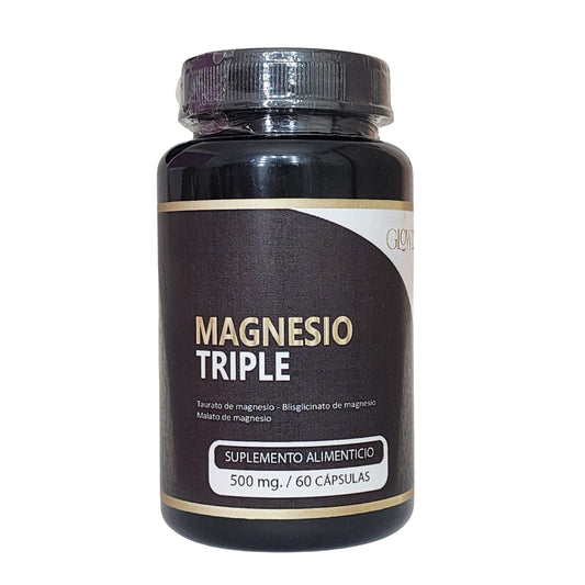 Triple Magnesio Taurato-bisglicinato-malato 500 Mg 60 Caps.