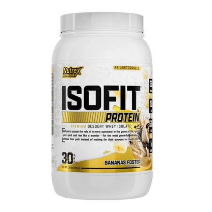 Proteina Isofit Isolada Nutrex 2.18 Lbs Sabor Bananas Foster