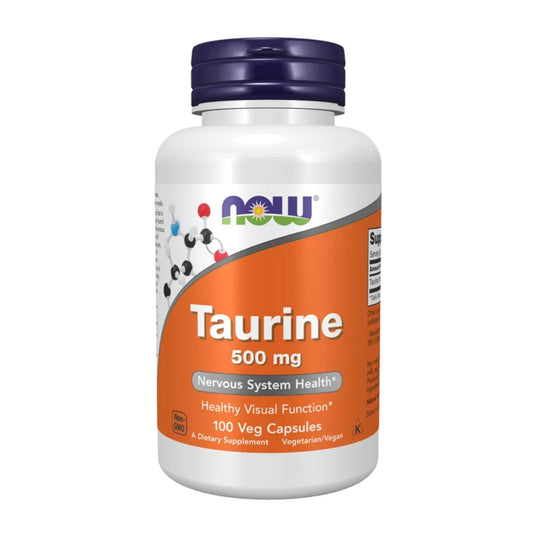 Taurine 500 Mg 100 Caps - Now Foods
