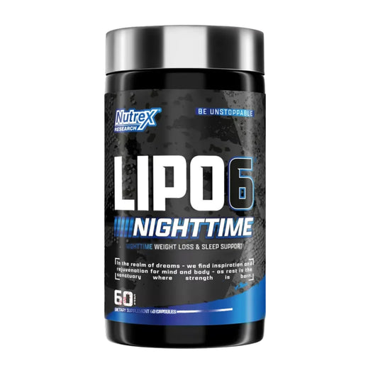 Lipo 6 Black Nighttime - Nutrex 60 Caps,  Sabor Sin Sabor