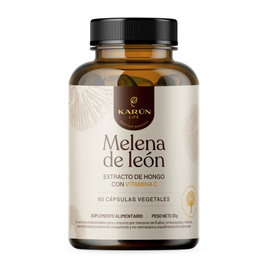 Melena De Leon Hongo 500mg - 60 Capsula Vegetal - Memoria