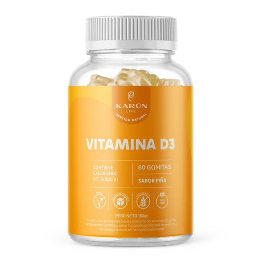 Vitamina D3 800 IU - 60 Gomitas