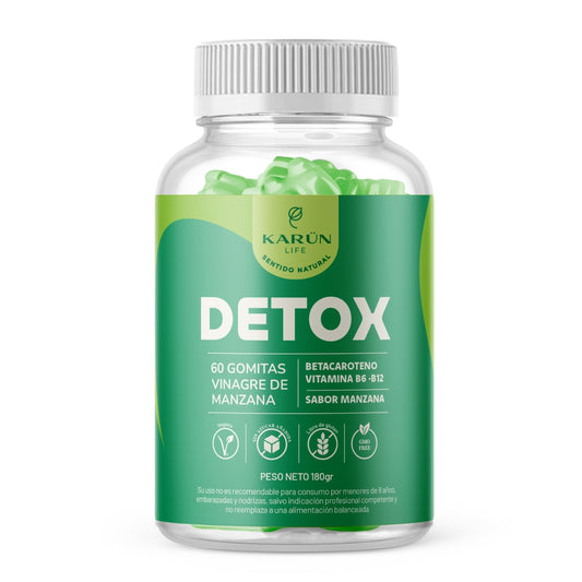 Detox Vinagre De Manzana Vitamina B6 + B12  60 Gomitas