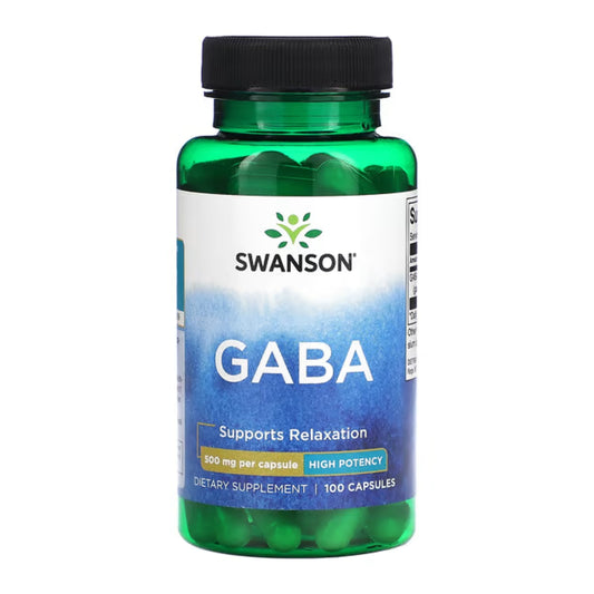 Gaba 500mg Swanson Alta Potencia Apoyo Sueño Reparador
