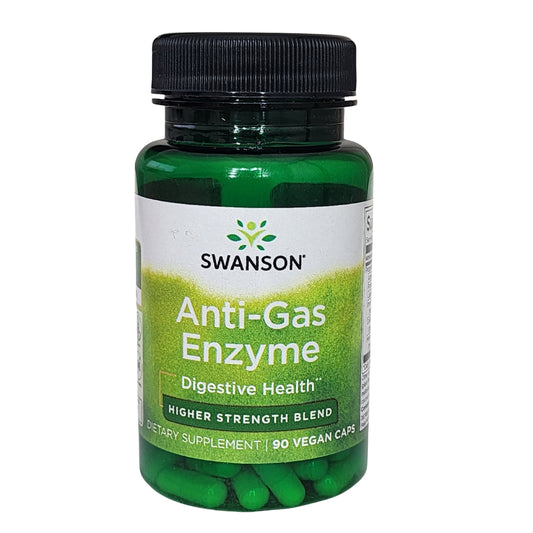 Enzima Anti-Gas 90cap Veganas Swanson Mayor Potencia