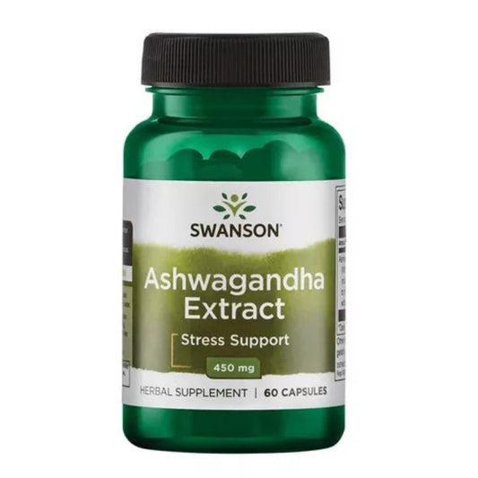 Ashwagandha  450mg  60 Capsulas Swanson / Sabor Neutro