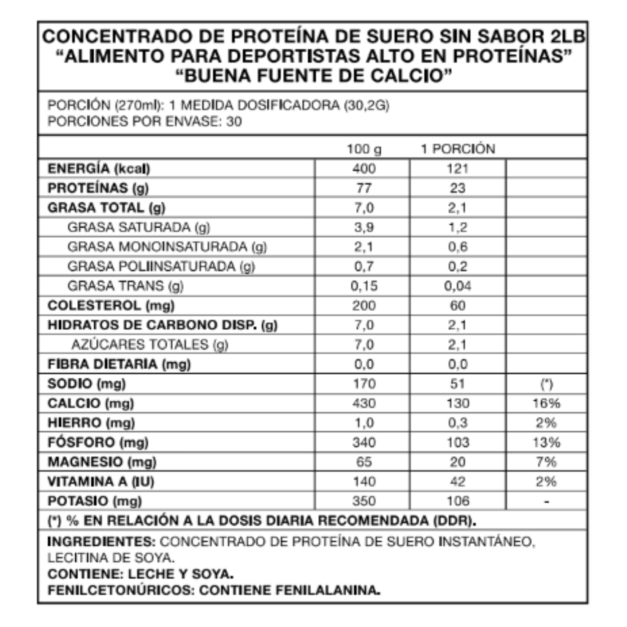 4Chef 100% Whey Protein 2 Lbs - Foodtech