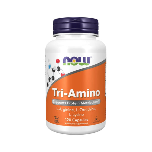 Tri-Amino - Now 120 Caps - L-Arginina L-Ornitina L-Lysina