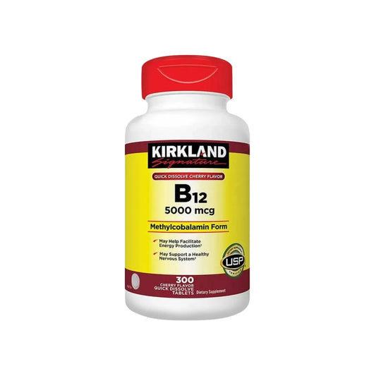 Vitamina B12 5000 mcg Methylcobalamin Form 300 tab.
