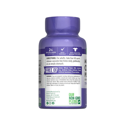 Multi Collagen Complex Colágeno Tipo I, II, III, V, X - 90 Cápsulas