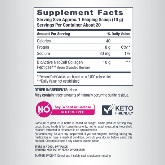 Neocell - Super Péptidos De Colágeno 200g Sabor Sin Sabor