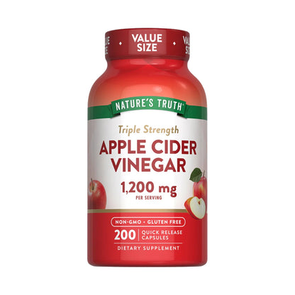 Vinagre De Manzana 1200 Mg 200 Capsulas Nature's Truth