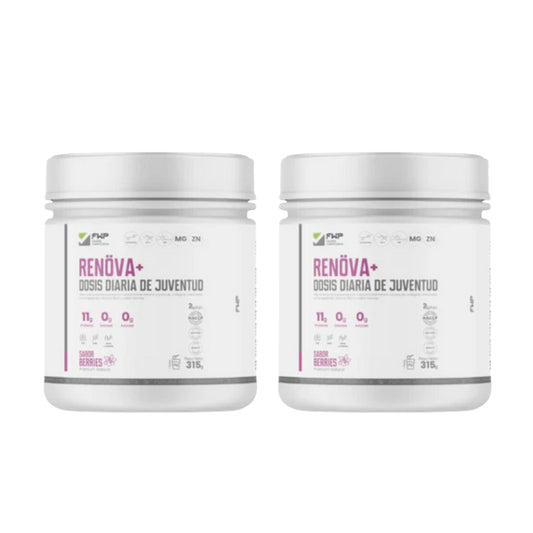 Pack 2 Renova+ Dosis Diaria De Juventud Resveratrol Colageno Y Vit.
