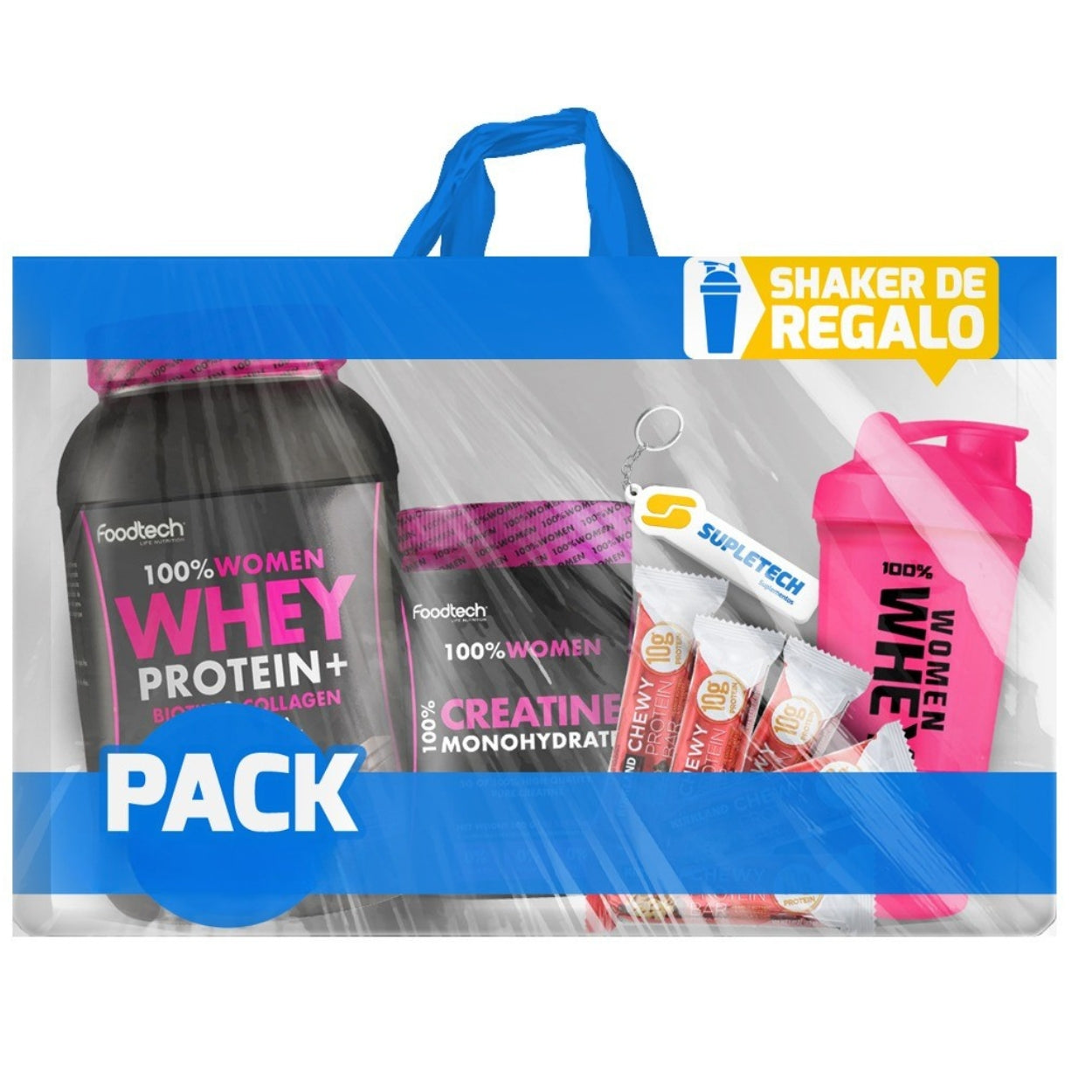 Pack 100%Women Whey Promocional - Foodtech