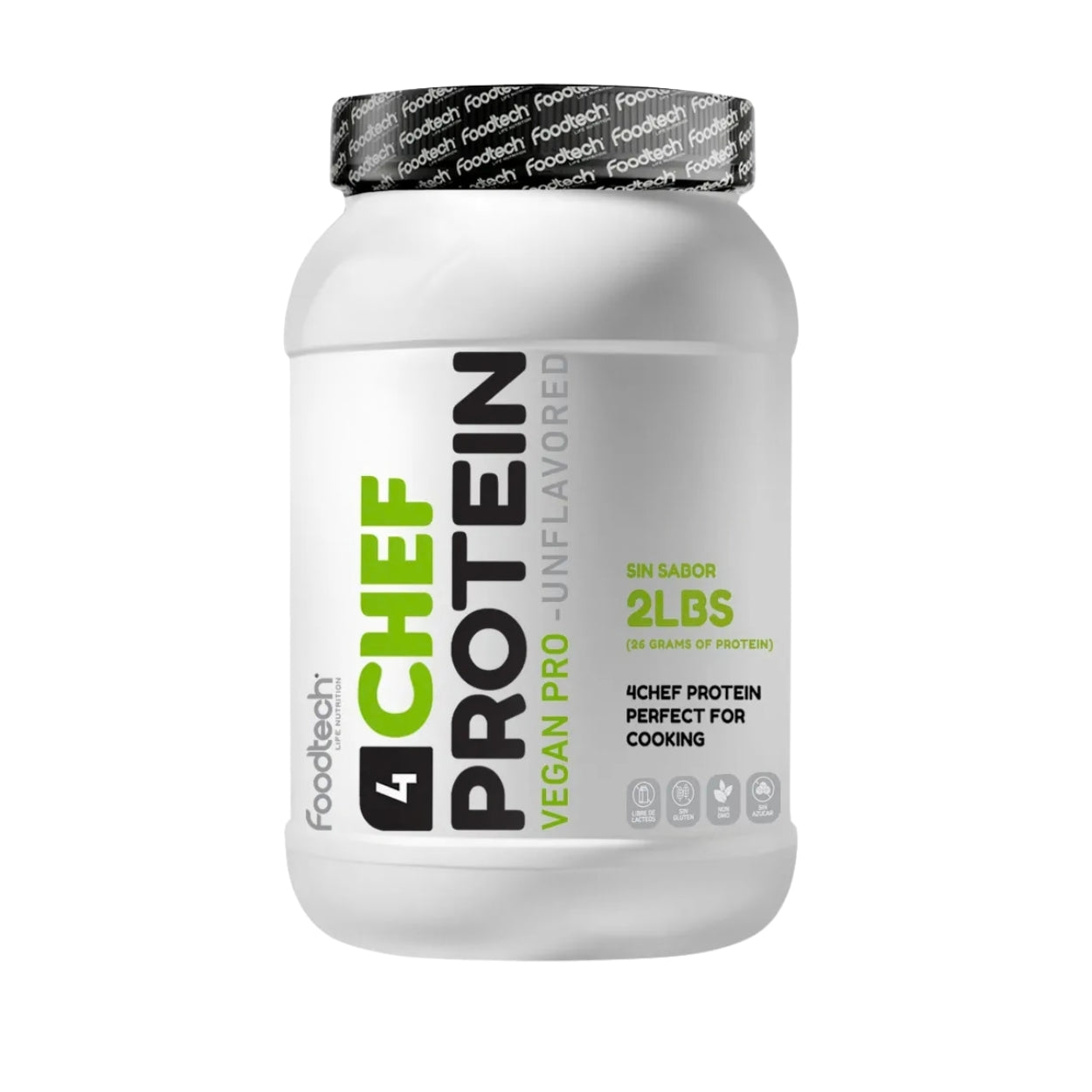4Chef 100% Proteina Vegana Sin Sabor 2 Lbs - Foodtech