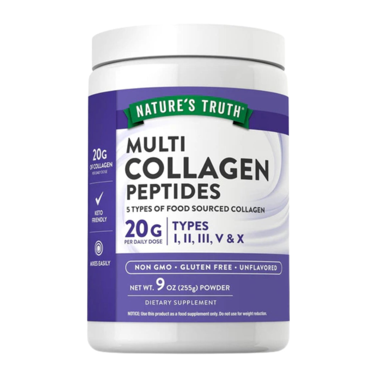 Colageno Multi Collagen Peptidos Tipo I, Ii, Iii,v,x En Polvo 225gr