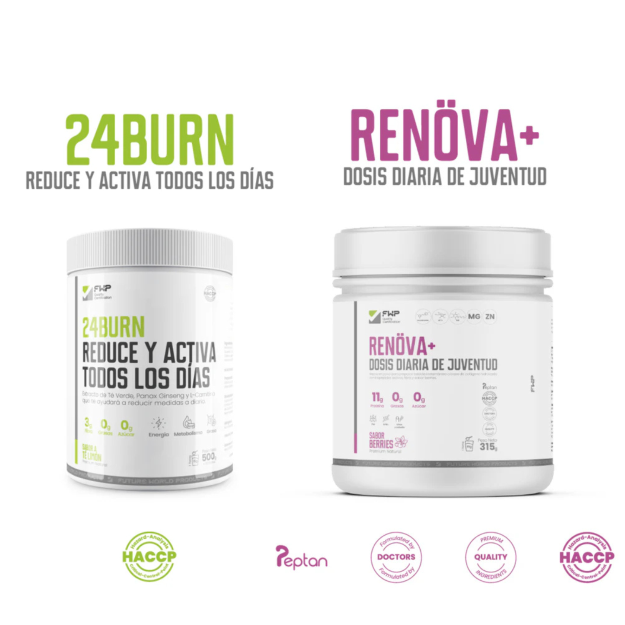 Pack FWP 24Burn Y  Renova+ Dosis De Juventud Diaria