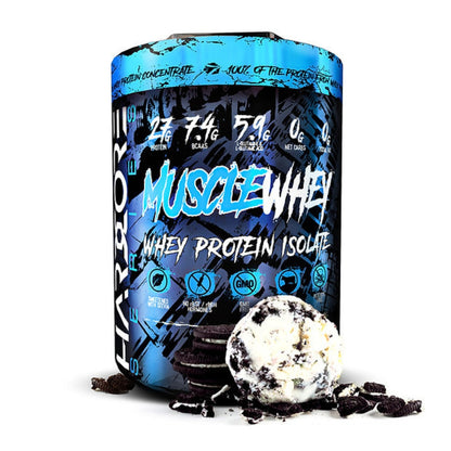 Proteina Hexacore Muscle Whey isolate 4.8 libras 64 servicios