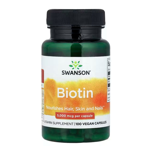 Biotina 5000 Mcg Swanson 100 Cápsulas